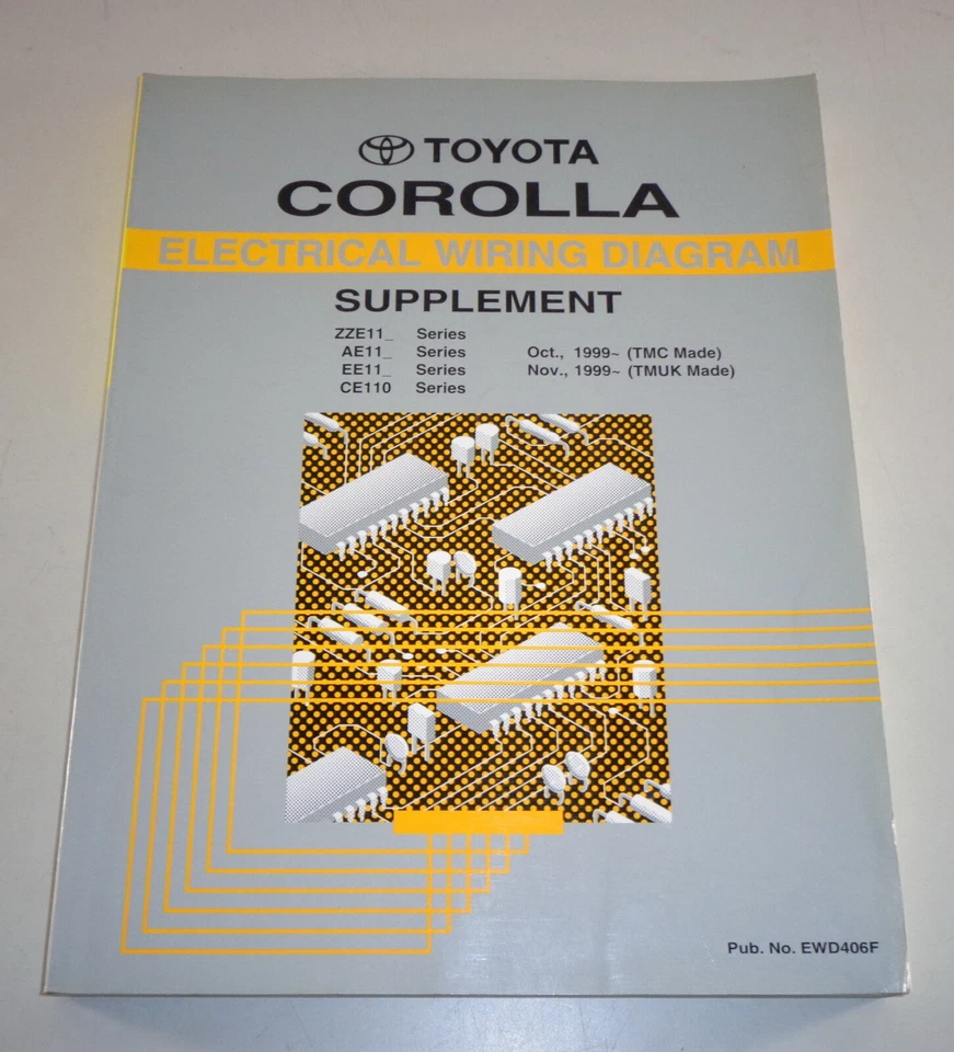 Manual de Taller Eléctrico Alambrado Diagrama Toyota Corolla Desde 10/1999 - Imagen 1 de 1