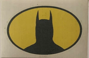 Original Vintage 1989 Batman Superheld DC Comics Hot Peel Mini Bügelbild Transfer - Bild 1 von 2