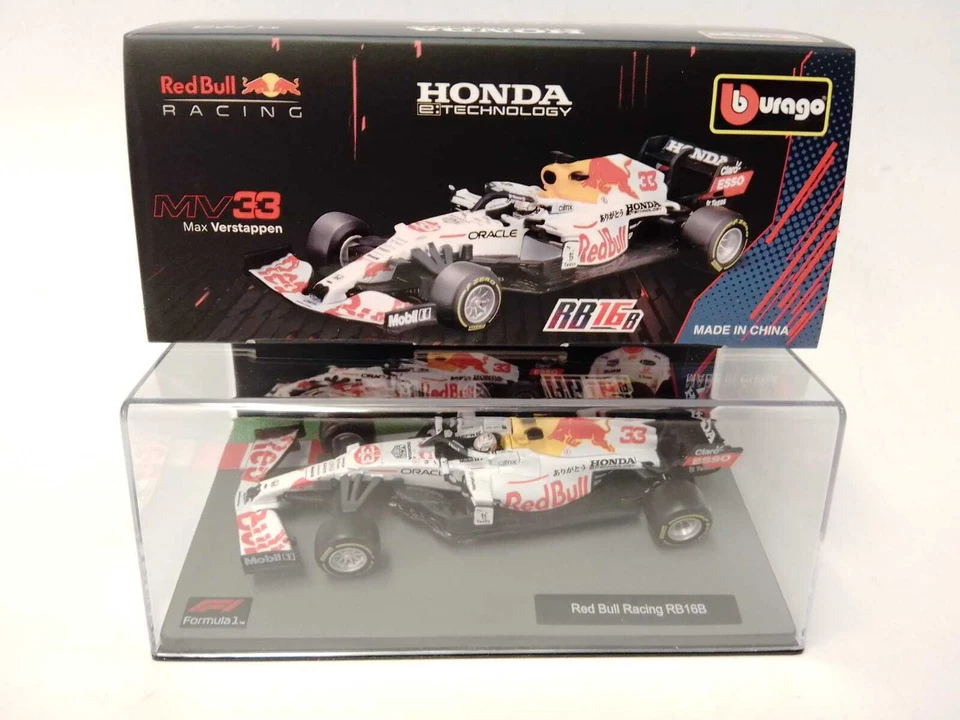 BURAGO RACING 1 43 AUTO F1 HONDA RED BULL RB16B VERSTAPPEN #33 2021 18-38060