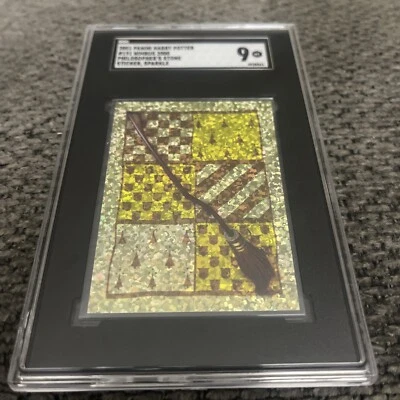 2001 Panini Harry Potter Philosopher Stone 191 Nimbus Two Thousand SGC 9 Mint - Image 1 of 2