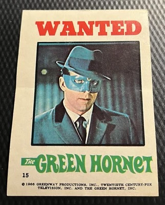 1966 Topps Green Hornet Set Break Sticker #15 Lesser-Grade - Slight Rip - Image 1 of 3
