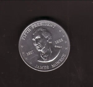 James Monroe--1968 Shell Presidential Coin - Picture 1 of 2