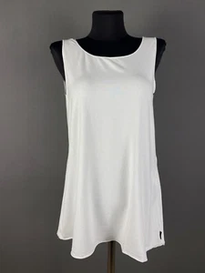 OSKA Womens Tank Blouse Top Sleeveless Pullover Cotton White Size 2 - Picture 1 of 13