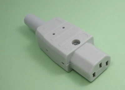 Kaiser C13 Kaltgeräte Netzstecker Buchse IEC-320 250V 10A grau- 794/gr
