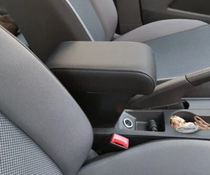 BRACCIOLO SKODA Fabia 4 serie dal 2022 in eco pelle nera-portaoggetti-regolabile - Bild 1 von 4