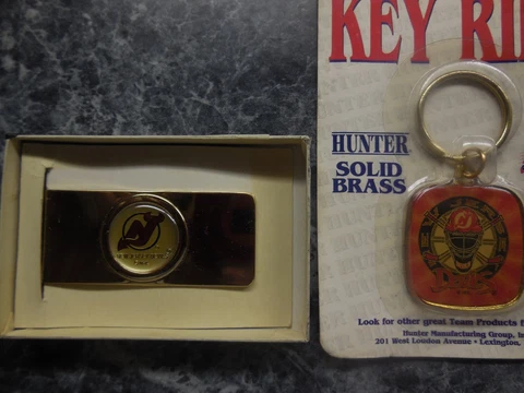 new jersey devils money clip and solid brass key ring/ new Cover