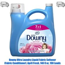 140 fl oz, 190 Loads, Downy Ultra Laundry Liquid Fabric Softener, April Fresh