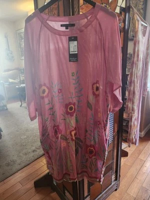 Vestido de seda item de colecionador Gudrun Sjoden - Imagem 1 de 2