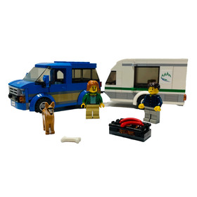 LEGO City 60117 Van and Caravan (100% Complete)