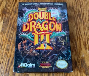 Double Dragon III: The Sacred Stones complete in box game 3 nintendo nes poster - Picture 1 of 9