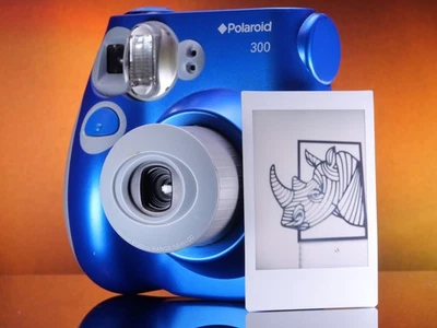 Polaroid 300 Instant Camera 60mm Lens Point Shoot Film Flash G20 - Tested / Film - Image 1 of 4