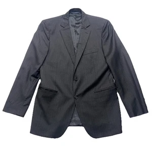Brooks Brothers Fitzgerald Blazer 40R Gray Pinstripe 2 Button Wool Made in Italy - Picture 1 of 18