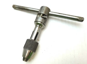 Vintage GTD Greenfield No. D7 T-Griff Ratsche Gewindebohrer Schraubenschlüssel USA - Bild 1 von 6