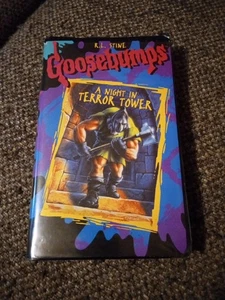Goosebumps: A Night in Terror Tower 1996 VHS Clamshell Edition - Picture 1 of 3