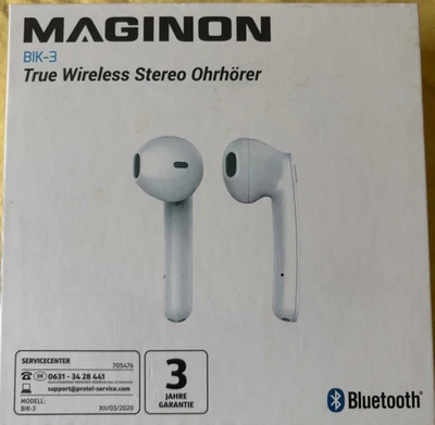 Maginon Kopfhörer True Wireless Stereo Ohrhörer Bluetooth funktionsfähig - Bild 1 von 3