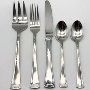 Menge 5 - Lenox PORTOLA Edelstahl 18/10 Silberbesteck Besteck Gabeln, Messer, Löffel - Bild 1 von 4