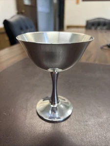 Calice/calice/bicchiere da vino vintage Jolem placcato argento con stelo - Foto 1 di 16