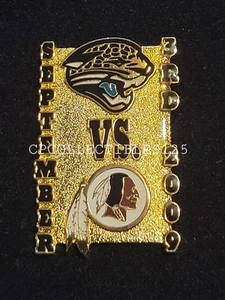 Jacksonville Jaguars VS Washington Redskins/Commanders Game day Pin 9/3/2009 - Picture 1 of 1