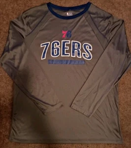Fanatics Philadelphia 76ers Mens Gray Pick & Roll Poly Performance Shirt NWT XL - Picture 1 of 3