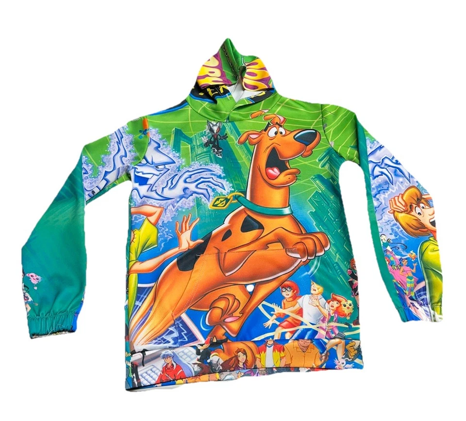 Sudadera con Capucha Scooby Doo AOP Estampado Completo Niños Jóvenes Talla Grande L Dibujos Animados-SIN CORDÓN Foto 1 de 4