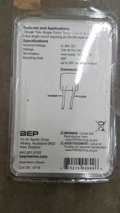 Interruptor push-pull BEP 2 posiciones SPST con cables - OFF / ON - 1001306 - Imagen 1 de 3