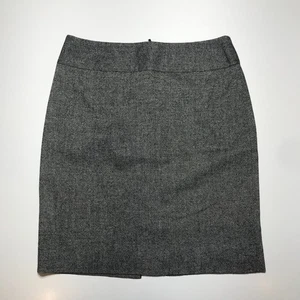 Gonna Banana Republic donna 12 elasticizzata grigio nabby misto lana testurizzata zip intera - Foto 1 di 12