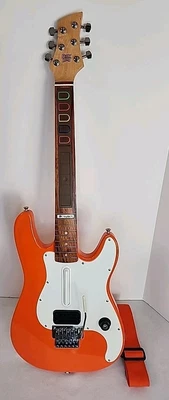 Logitech Xbox 360 Guitar Hero Orange Guitar Controller. PC or Xbox Compatible - Image 1 of 4
