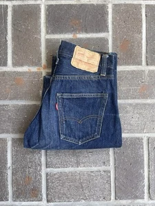 Vintage 1960s Levis 501 Jeans Selvedge Big E #6 Button Stamp V 29x34 - Picture 1 of 15