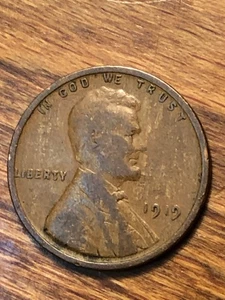 1919 Lincoln Wheat Cent Woody unsachgemäßer Legierungsmischungsfehler einzigartige Augenoptik Münze - Bild 1 von 4