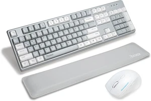 Combo de teclado y ratón inalámbricos retro años 90 con reposamuñecas, USB 2.4G - Imagen 1 de 9