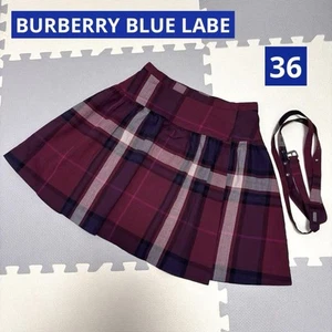 Burberry Blue Label Nova Check Short Skirt Cotton Multicolor 36/S(US:XS) 77979c - Picture 1 of 24
