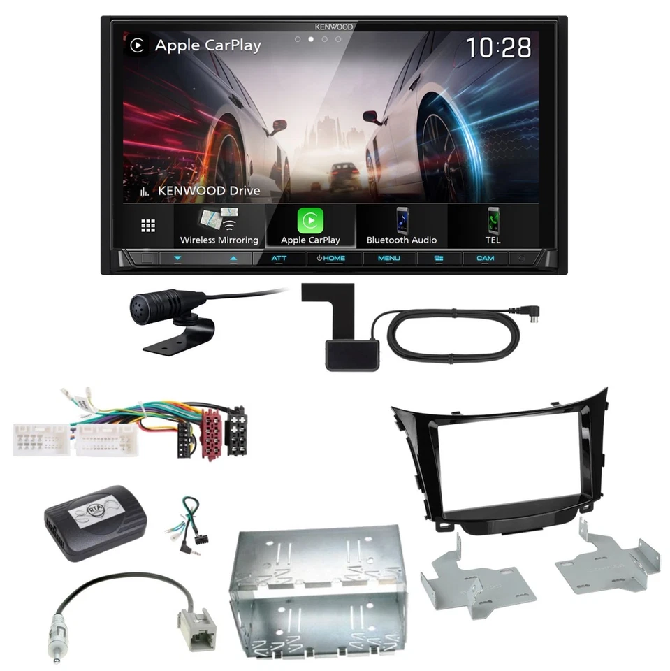 Kenwood DMX8021DABS Android Auto CarPlay Einbauset für Hyundai i30 GD GDH - Bild 1 von 1