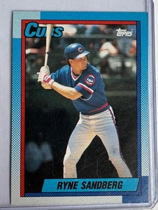 1990 TOPPS RYNE SANDBERG BASEBALL CARD #210 Chicago Cubs - Picture 1 of 2