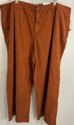 Sonoma Womens Pleated Wide Leg Pants Cropped Maple Brown New Lyocell Size 3X - Image 1 of 4