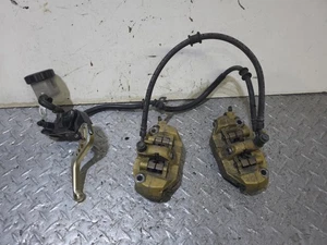 SUZUKI GSXR 600 750 2004-2005 COMPLETO OEM SISTEMA DE FRENOS DELANTEROS PINZAS - Imagen 1 de 21