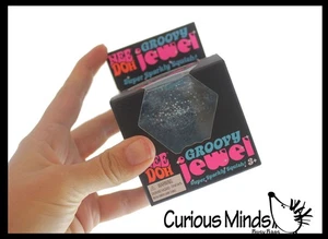 1 bola de estrés Needoh Jewel COLOR ALEATORIO - gema brillante blanda Nee Doh - Imagen 1 de 8