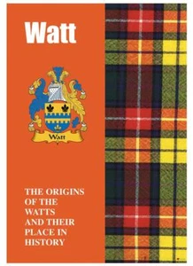 Watt Ancestry Scottish Origins of the Clan History Booklet Scottish Gift - Imagen 1 de 2