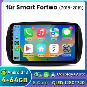 64G Für Mercedes Benz Smart Forfour Fortwo 453 Autoradio Android13 GPS Navi DAB+ - Bild 1 von 14