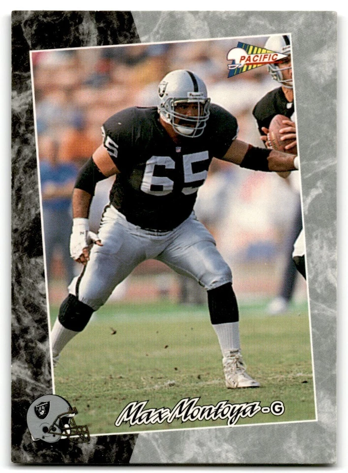 1993 Pacific Max Montoya Los Angeles Raiders #368 - Image 1 of 2