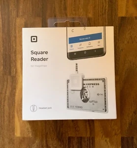 Square A-PKG-0206-01 Credit Debit Card Reader - White - Apple iPhone & Android - Picture 1 of 4