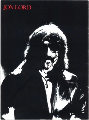 DEEP PURPLE Jon Lord WHITESNAKE Smoke on the Water Here I Go In autógrafo ASSINADO - Imagem 1 de 2