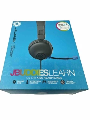 JLab JBuddies Learn On-Ear ￼Kids Headset Tangle Free 3.5 mm Jack Microphone - Image 1 of 4