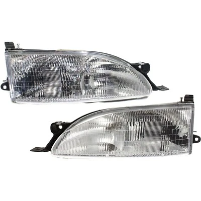Juego de faros halógenos para Toyota Camry 1995-1996 izquierda y derecha con par de bombillas Foto 1 de 4