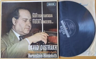 Earliest David Oistrakh Bruch Hindemith LP Decca SXL 6035 ASD SAX ED1 - Image 1 of 2