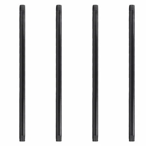 1 in. X 30 in. Black Pipe 4 Pack - Picture 1 of 10