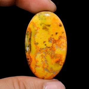 40 Carat 100% Natural Bumble Bee Jasper Oval Shape Loose Gemstone Cabochon - Picture 1 of 2