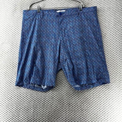 Pantalones Cortos Robert Graham Calce Clásico Estampado Geométrico Informales Azul Para Hombre Talla 40 Foto 1 de 4