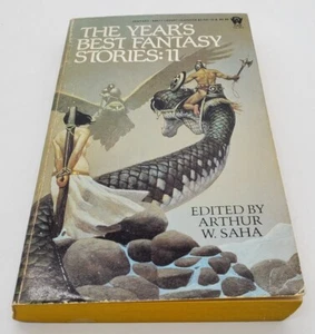The Years Best Fantasy Stories 11 Vtg (1985) Arthur W Saha PB Book Short Stories - Picture 1 of 10