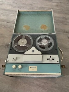 Ekco vintage tape deck reel to reel tape recorder / player with mic - Picture 1 of 6