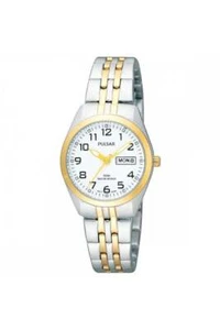 Pulsar Ladies Stainless Steel Day Date 26mm 5ATM Watch PN8006X1 - Picture 1 of 1